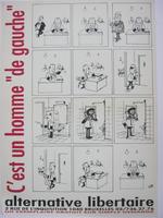 Affiche pour Alternative Libertaire C'est un homme de gauche (Buxelles)